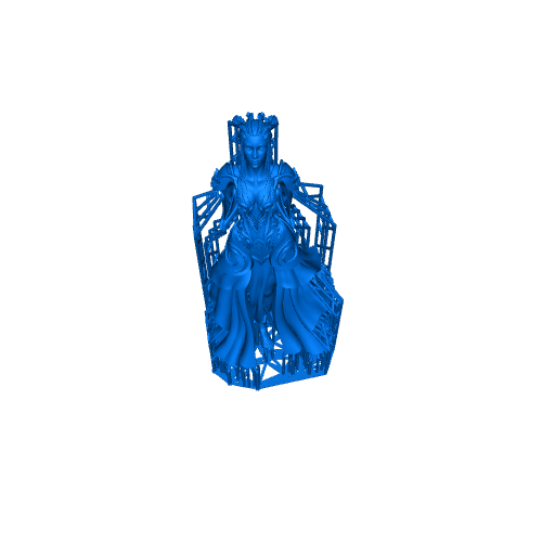 Female Lich King 3D model 3D printable
