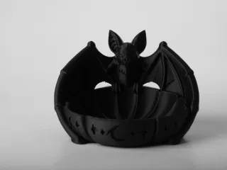 Bat Jewelry Holder - Gothic Moon & Star Dish