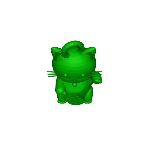 Lucky Cat Luggage/Bag Tag | 3D models download | Creality Cloud