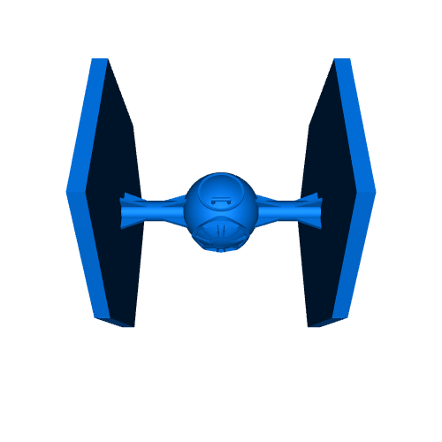 easy to print tie fighter
