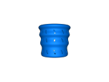 4in curvy pot with ellipse holes-0