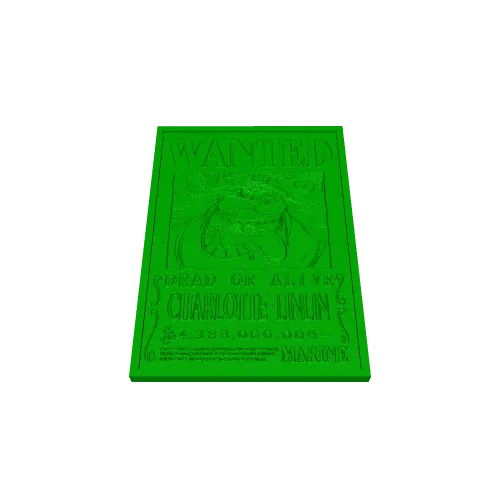 BIG MOM/CHARLOTTE LINLIN WANTED POSTER - ONE PIECE | 3D models
