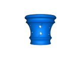 Orchid pot vase with ellipse holes-0