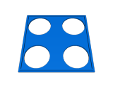 Gridfinity basic lid kcup coffee or seed holder-0