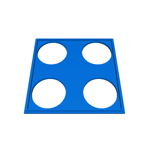 Gridfinity basic lid kcup coffee or seed holder