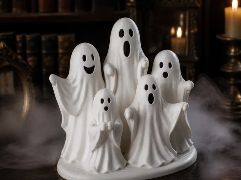 Figurină fermecătoare cu corul de fantome cântătoare