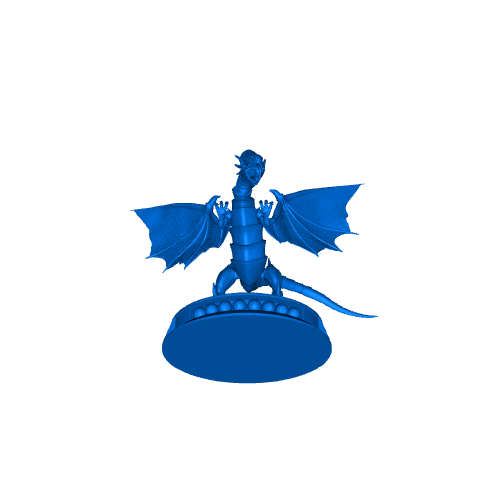 BLUE EYES WHITE DRAGON - READY TO PRINT 3D MODEL