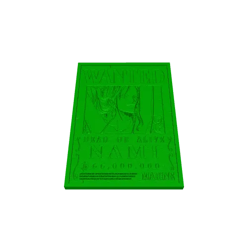 nami wanted poster - one piece | 3D models download | Creality Cloud