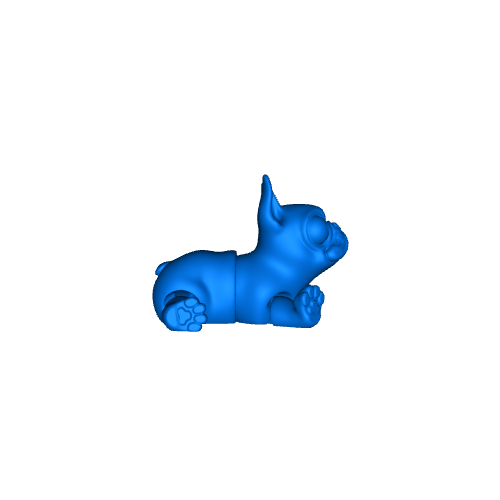 STL file French Bulldog - Frank - flexi toy - Print in Place 🐕・3D printing  model to download・Cults