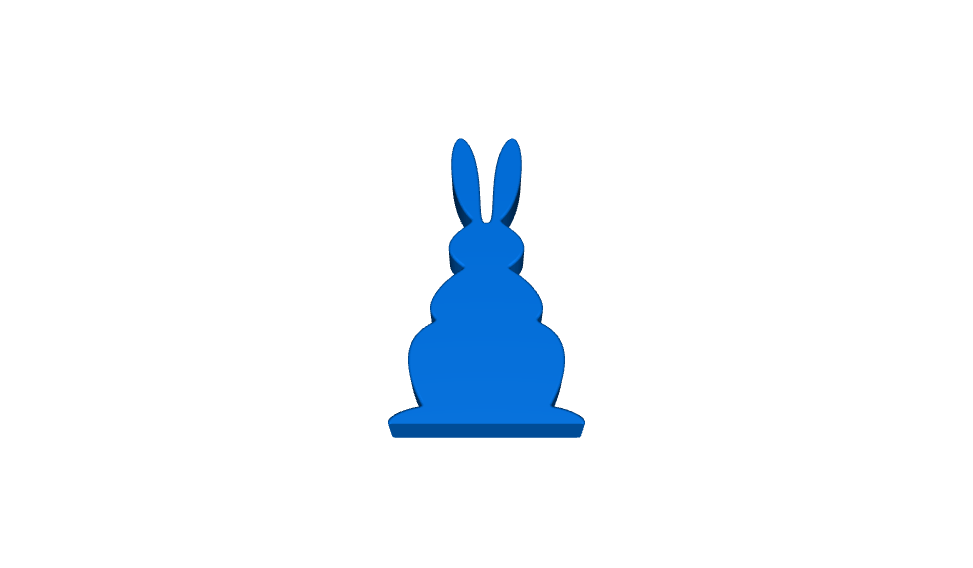 Easter Bunny silhouette