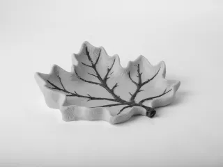 Autumn Maple Leaf Snack Tray with Branch Detail