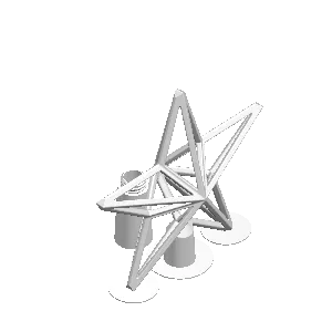Lattice star Christmas tree topper