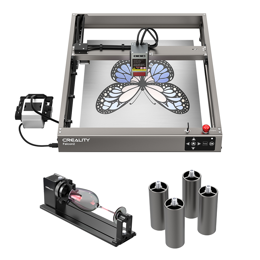 【falconman】2巻セット Creality Falcon2 22W and Rotary Kit Pro Upgrade-Package | Laser