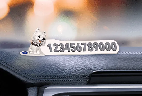 Phone Number Plate