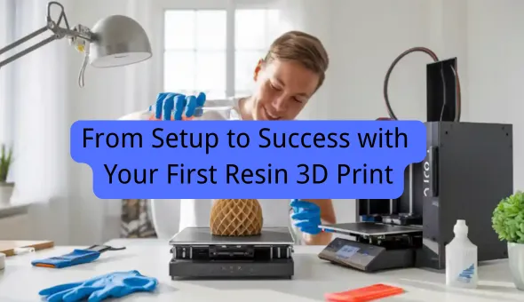 Blog title: From Setup to Success with Your First Resin 3D Print