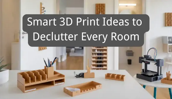 Blog title: Smart 3D Print Ideas to Declutter Every Room