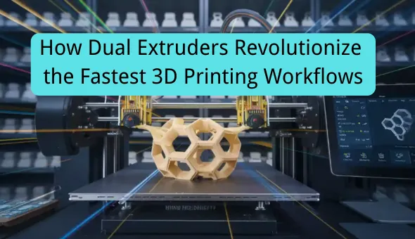 Blog title: How Dual Extruders Revolutionize the Fastest 3D Printing Workflows