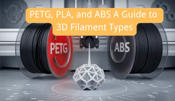 Blog title: PETG, PLA, and ABS A Guide to 3D Filament Types