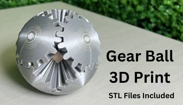 Blog title: Gear Ball 3D Print (STL Files Included)