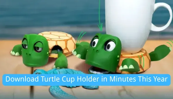 Download Turtle Cup Holder STL File
