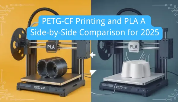 Blog title: PETG-CF Printing and PLA A Side-by-Side Comparison for 2025