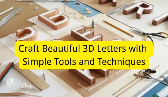 Craft Beautiful 3D Letters with Simple Tools and Techniques