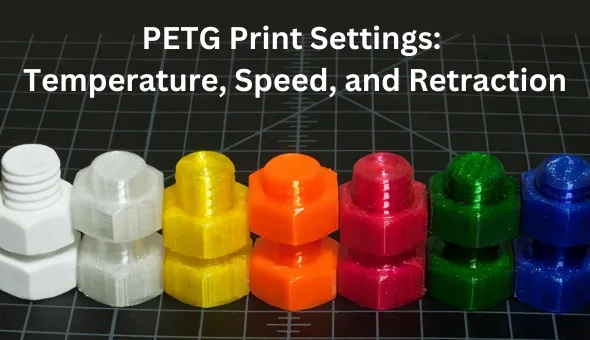 Blog title: PETG Print Settings: Temperature, Speed, and Retraction