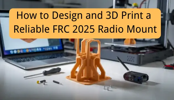 Blog title: How to Design and 3D Print a Reliable FRC 2025 Radio Mount