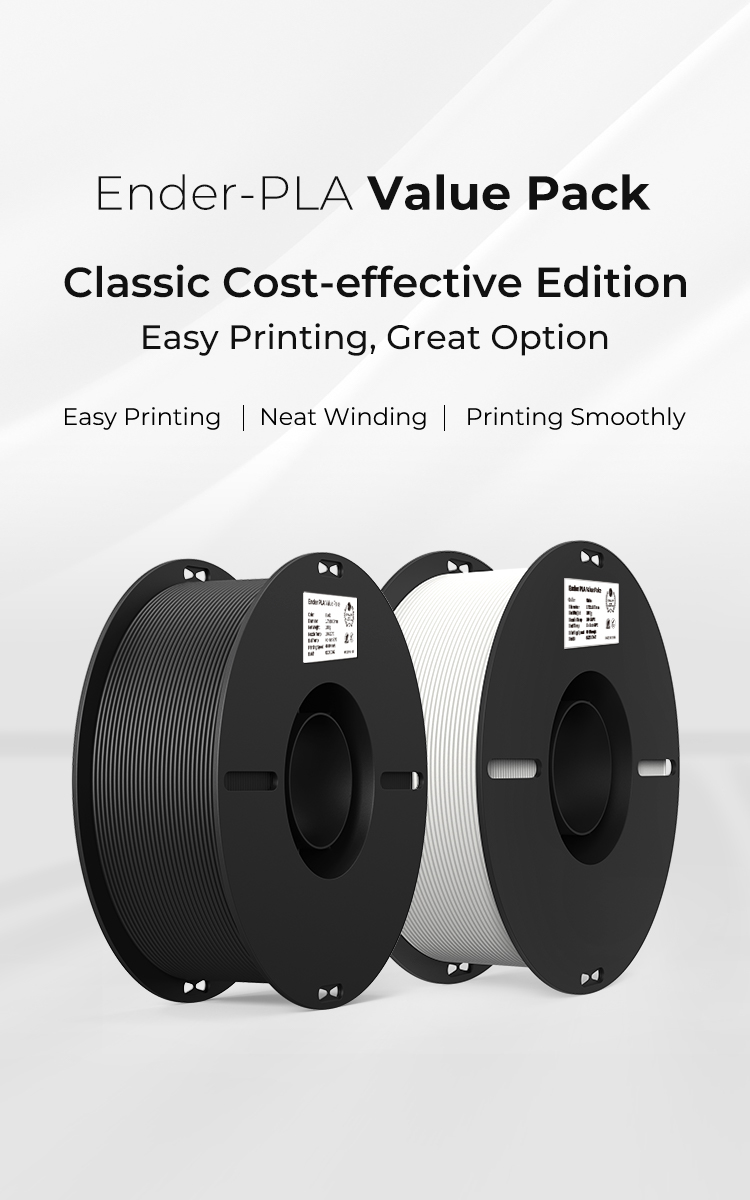 Ender Series White/Black/Grey/Blue PLA Filament 2KG Bundle