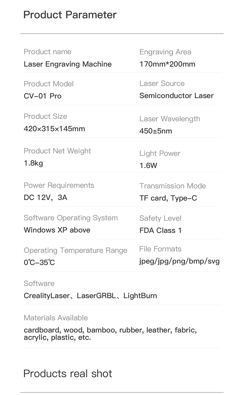 Creality CV-01 Pro Engraving Machine