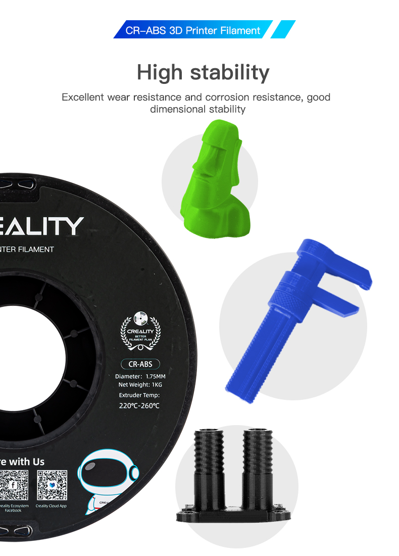 Creality Hyper PLA Filament 1.75mm High Fluidity High Speed 3D Printing  Material Stable Extrusion Spool Dimensional 1KG - AliExpress