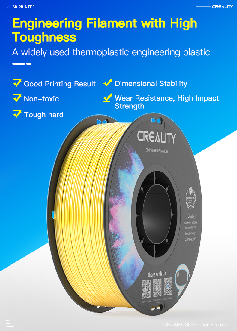 Creality Hyper PLA Filament 1.75mm High Fluidity High Speed 3D Printing  Material Stable Extrusion Spool Dimensional 1KG - AliExpress