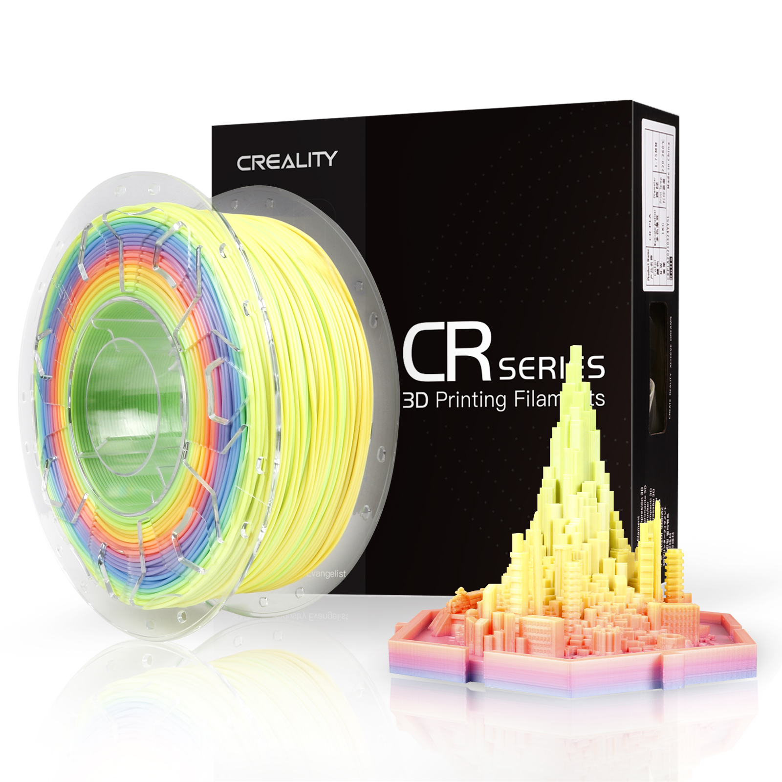 Creality Ender PLA+ 3D Printing Filament Rainbow