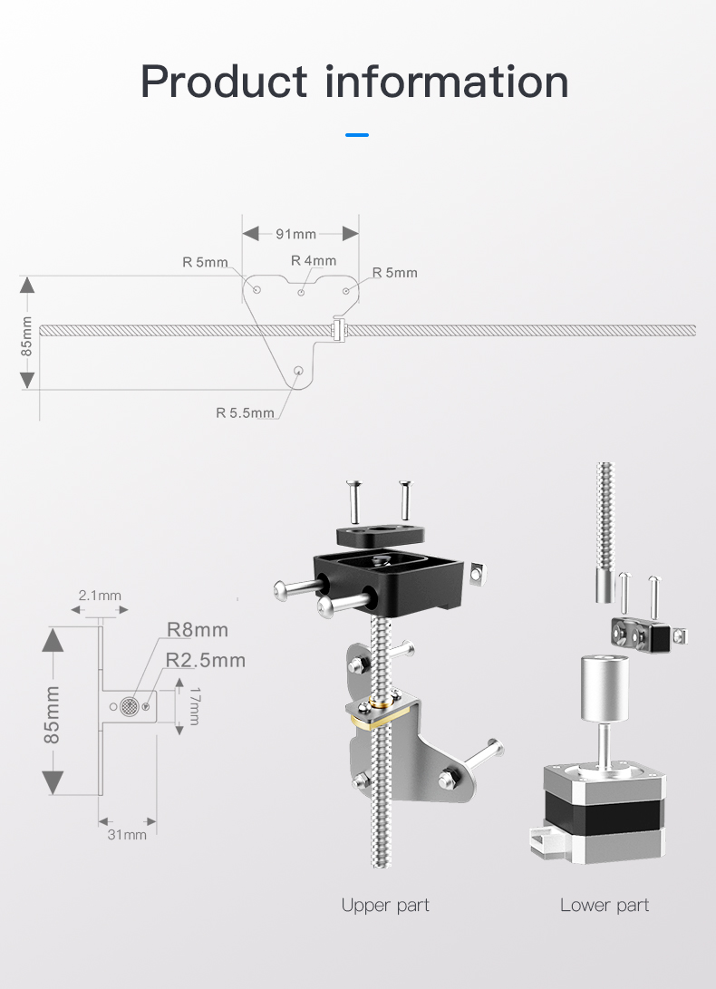 Dual Z Axis Upgrade Kit for Creality Ender 3 Pro V2 / Ender 3 S1 / NEO