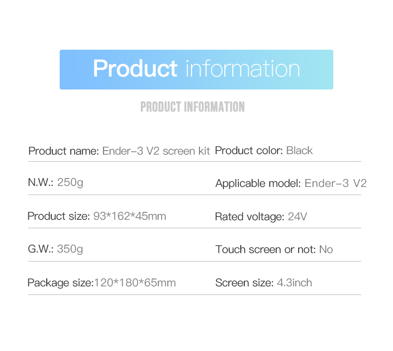 Ender-3 V2 Intelligent Screen Kit Creality Qatar