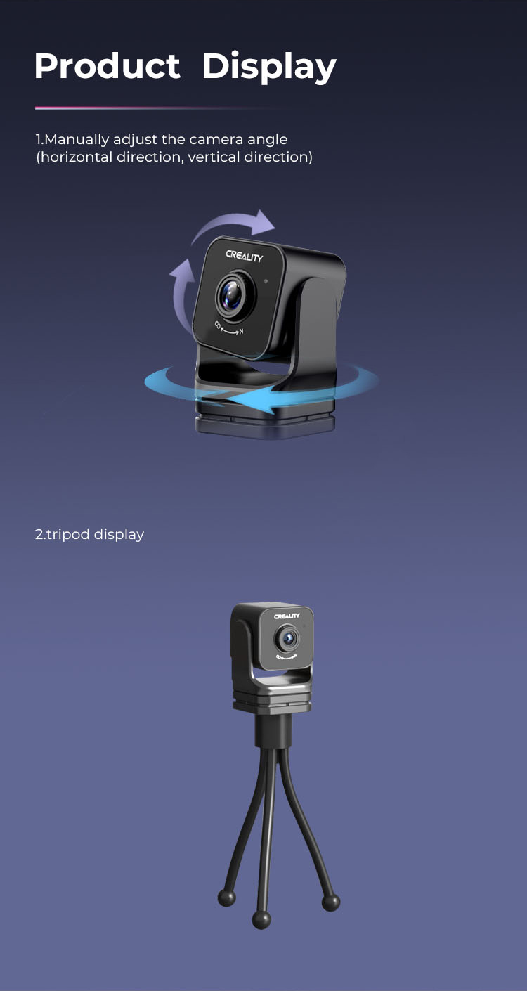 Creality Official Nebula Camera 1080P HD USB Camera 24-Hour Real-time 3D  Print Monitoring Time-lapse Filming Spaghetti Detection