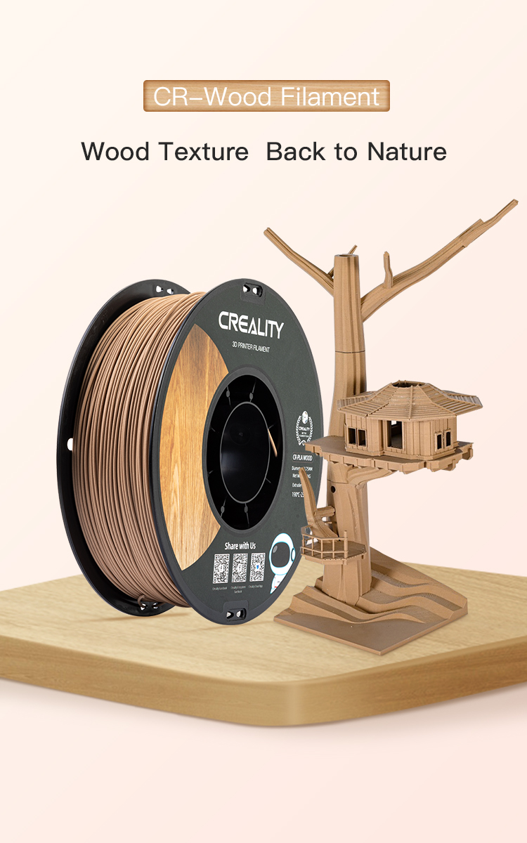 CR-Wood Printing Filament 1.75mm 1KG