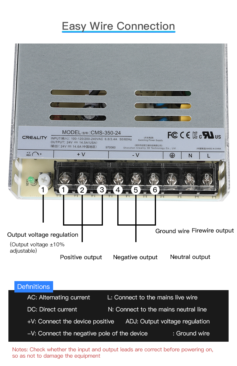 Creality 350W Power Supply