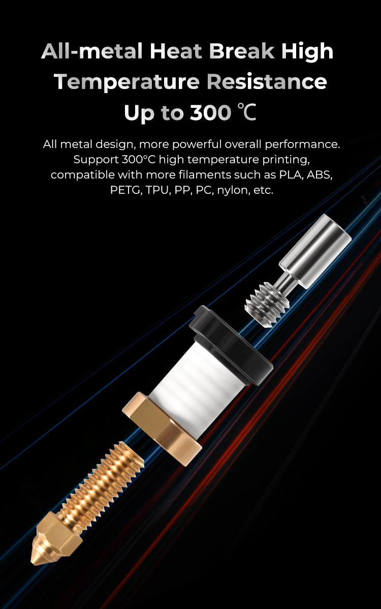  Official Creality K1 Max Ceramic Heating Block Hotend Kit,60W  Fast Heating, High-Speed Printing,High Thermal Conductivity,High  Temperature Resistance to 300°C,Compatible with K1/K1 Max 3D Printer :  Industrial & Scientific