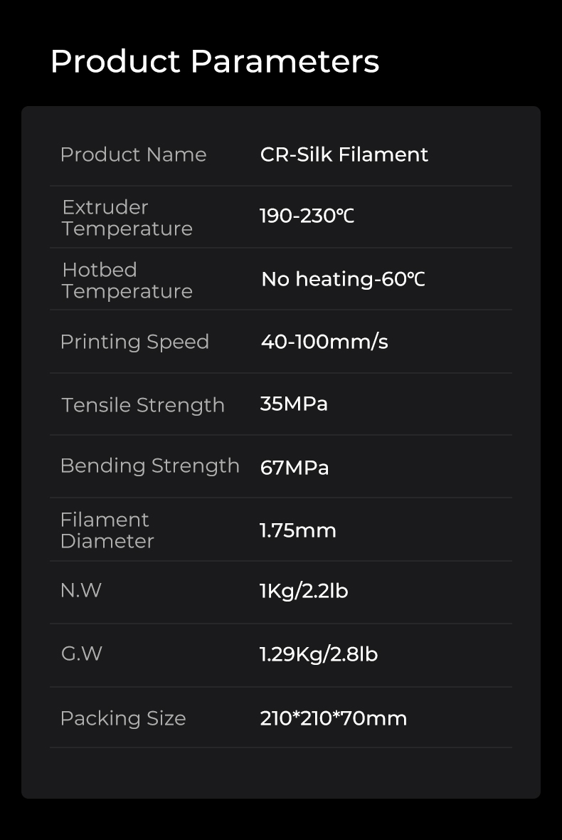 Creality Filament CR-SILK [Golden]