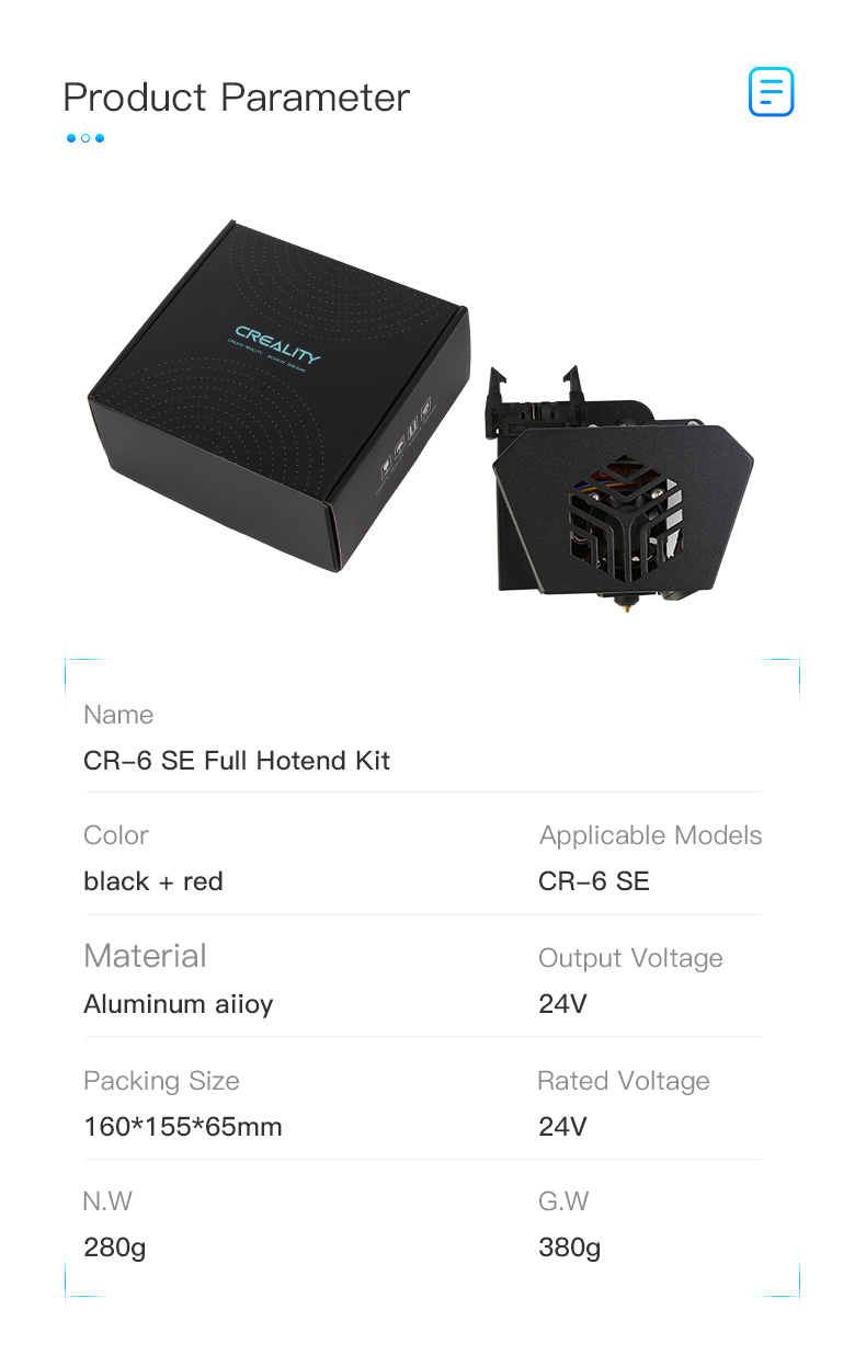 CR-6 SE Full Hotend Kit Creality Qatar