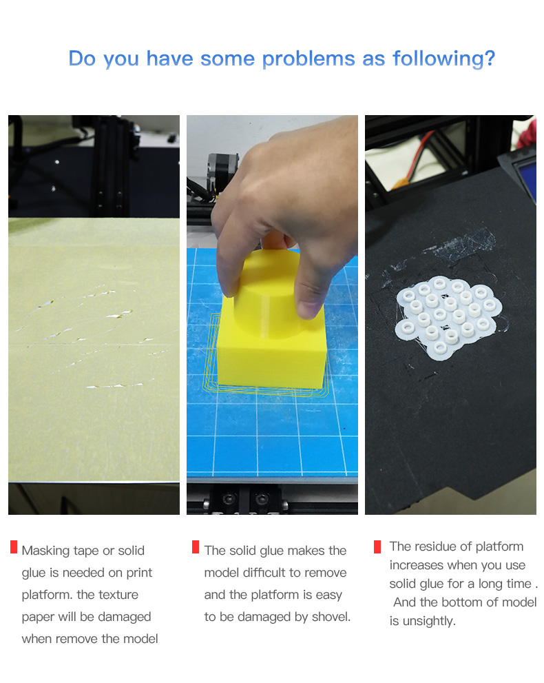 Plate-forme d'imprimante 3D,plaque de verre du Guatemala,surface