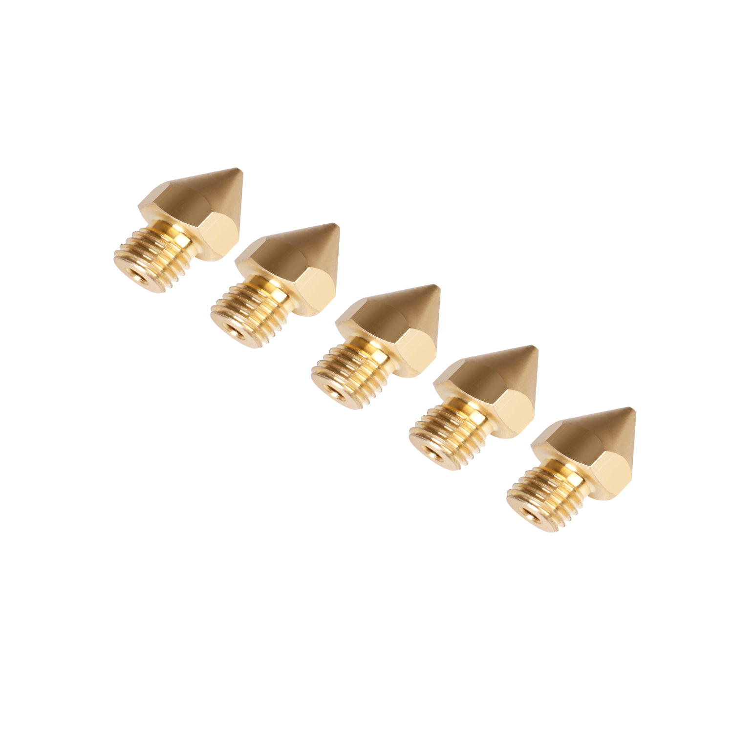 thumbnail image 2 of Creality CR-10S Pro V1 V2 Brass Nozzle Kit - 0.2, 0.4, 0.6, 0.8 & 1.0mm - 1.75mm Filament 2 of 6
