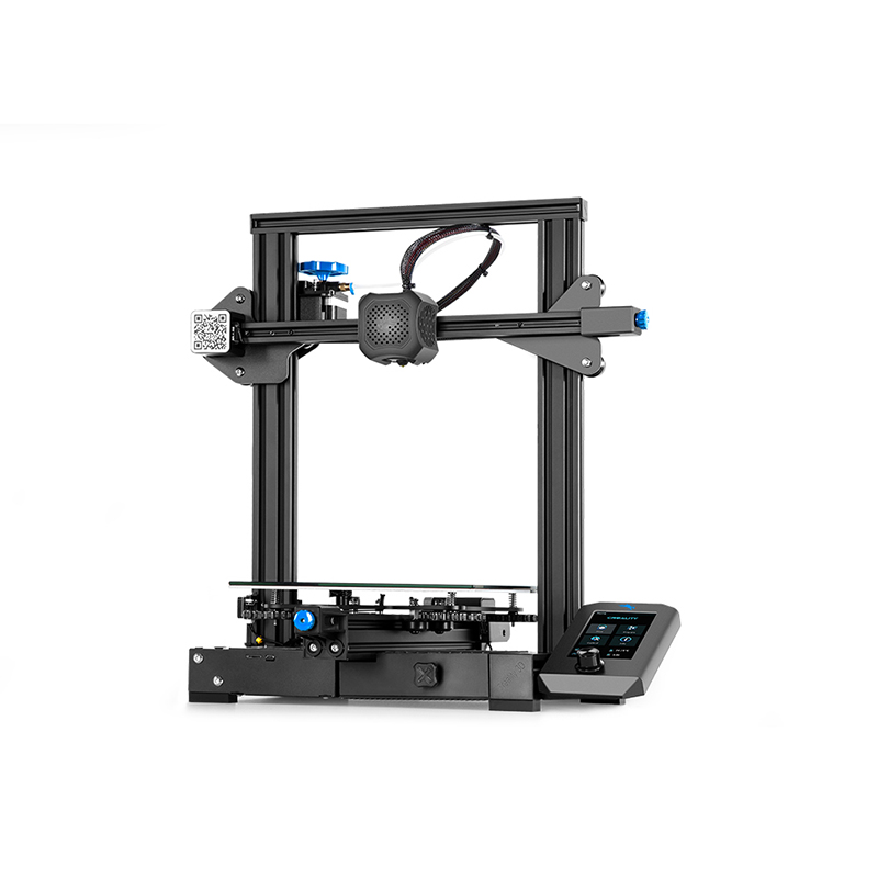 3D Drucker Ganzmetallrahmen FDM Drucker mit Siliziumkarbid-Glasbett und Lebenslaufdruck 4,3 Touchscreen 220×220×250mm Druckgröße Ender3 V2 3d printer Aktualisierter Extruder mit leisem Motherboard 