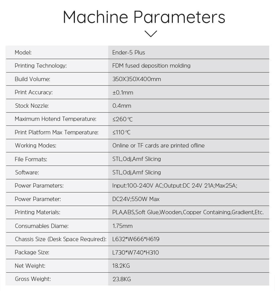 creality Ender-5 Plus 3D Printer