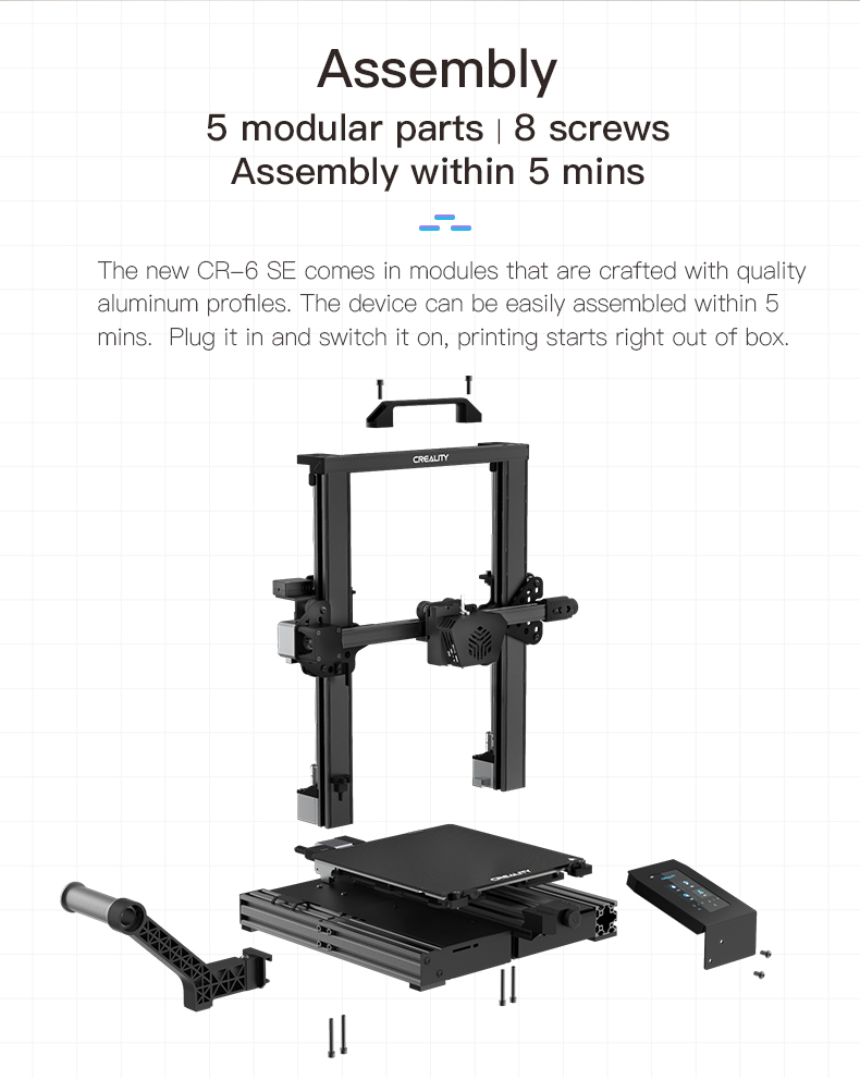 creality cr-6 se 3d printer