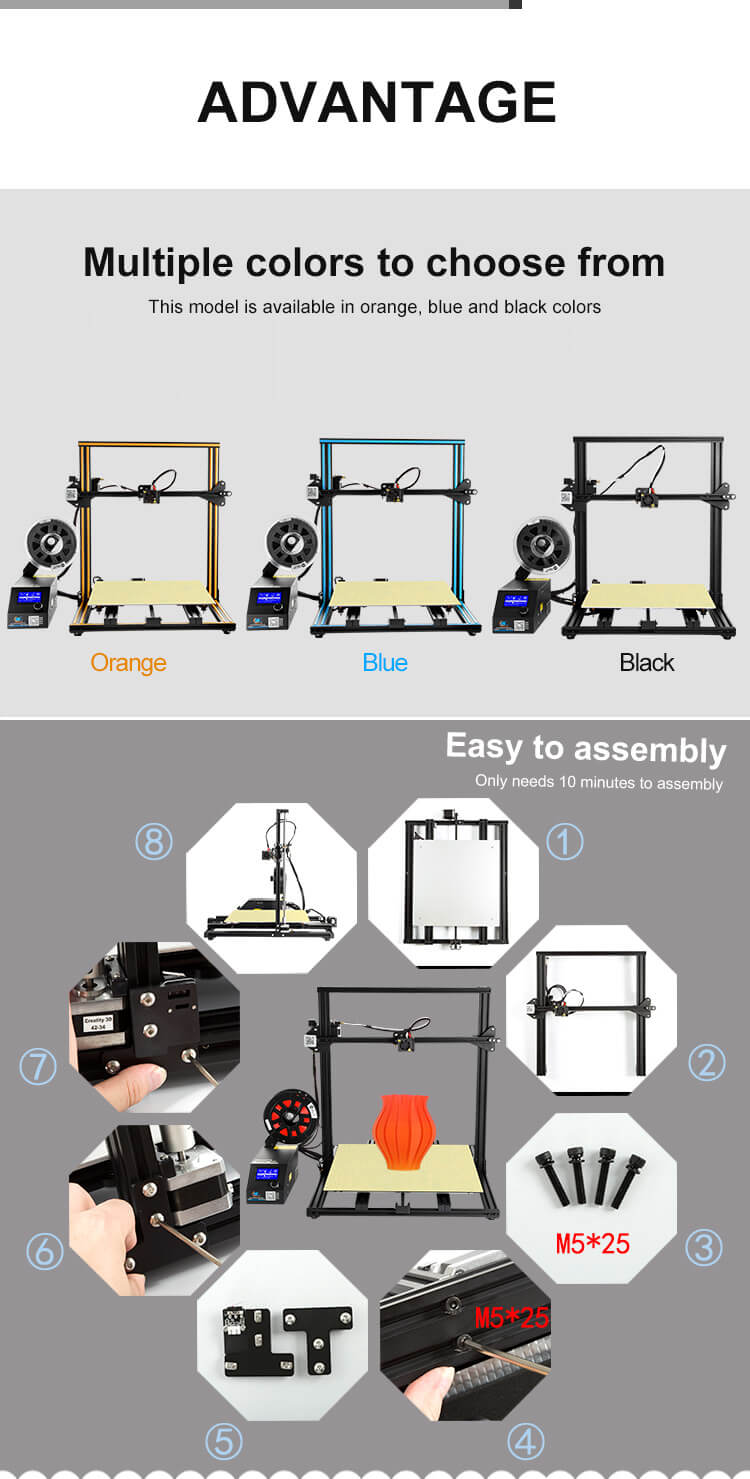 creality cr-10 s5 3d printer