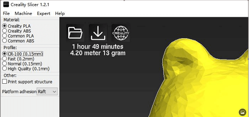 Looking to get the filament profiles in creality print. I can open