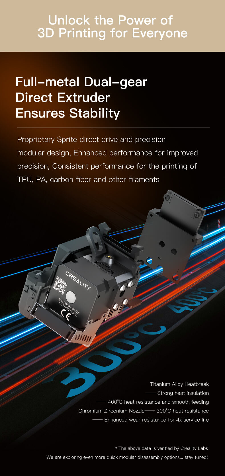 CREALITY3D CR-10 SMART PRO 3D PRINTER 300x300x400mm